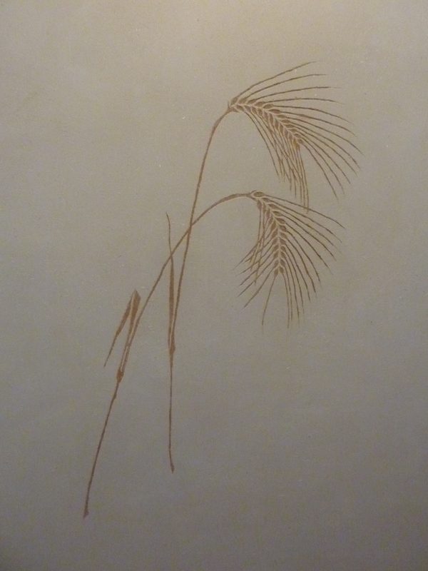 Lehmedelputz mit Sgraffito